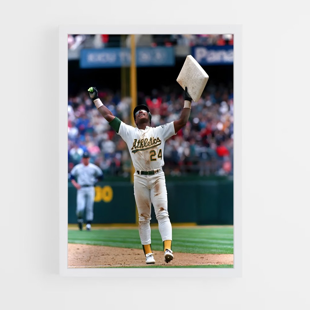 Poster Rickey henderson – affiche Baseball (vue 3)
